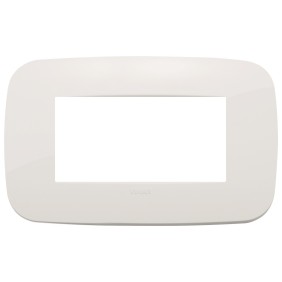 Placca Vimar Arkè Round 4 moduli avorio tecnopolimero 19684.83