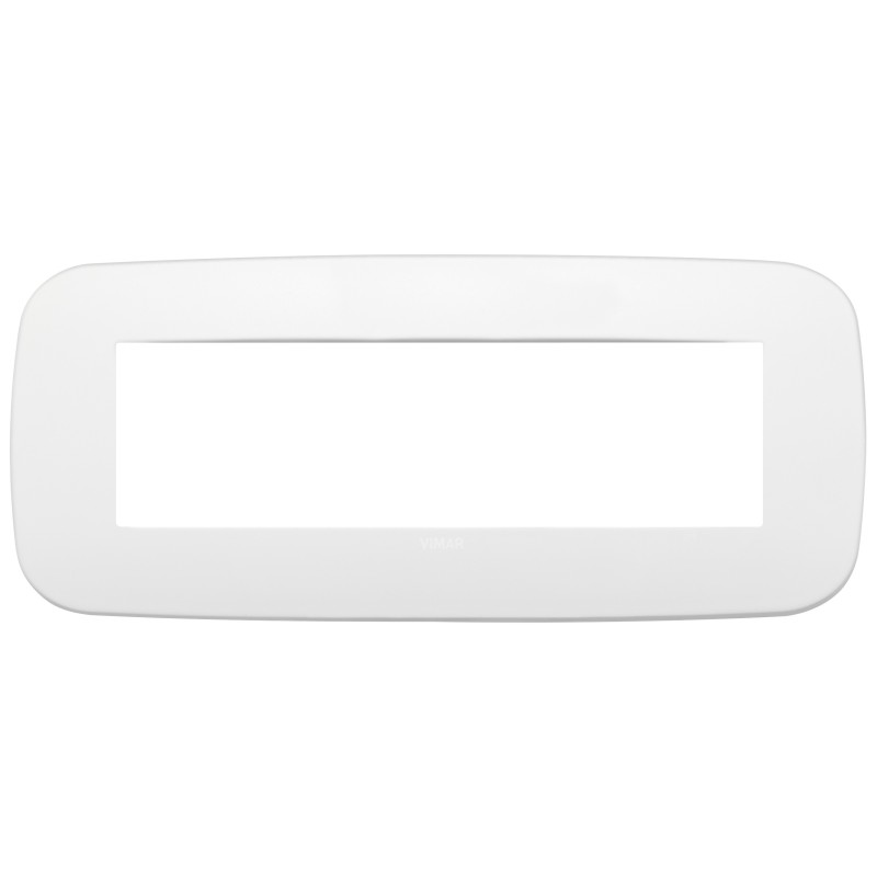 Placca Vimar Arkè Round 7 moduli Metallo polar matt 19687.26