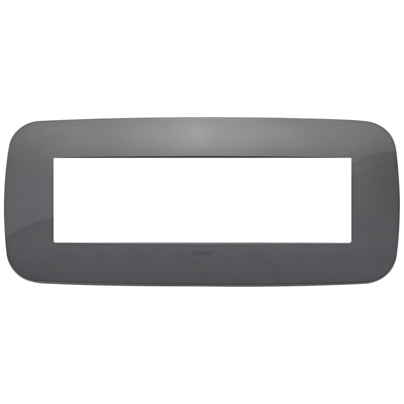 Placca Vimar Arkè Round 7 moduli grigio tecnopolimero 19687.82