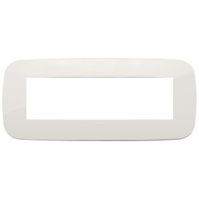 Placca Vimar Arkè Round 7 moduli avorio tecnopolimero 19687.83