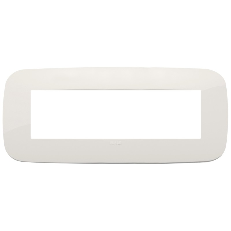 Placca Vimar Arkè Round 7 moduli avorio tecnopolimero 19687.83