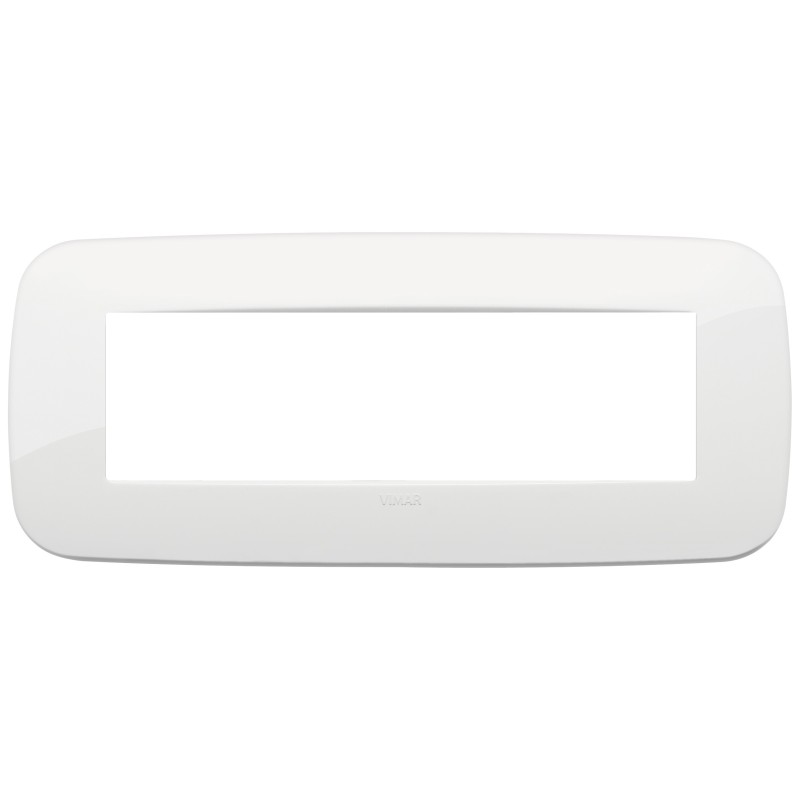 Placca Vimar Arkè Round 7 moduli bianco tecnopolimero 19687.84