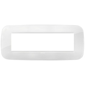 Placca Vimar Arkè Round Total Look 7 moduli Reflex ghiaccio 19687.B66