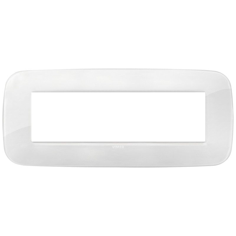 Placca Vimar Arkè Round Total Look 7 moduli Reflex ghiaccio 19687.B66