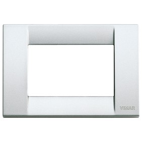 Placca Vimar Idea Classica 3 Moduli argento metallizzato 16733.21