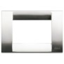 Placca Vimar Idea Classica 3 Moduli nichel spazzolato 16733.34