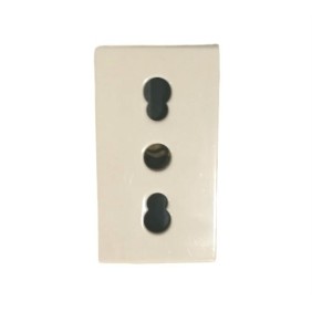 Presa Bipasso Ave Blanc Sistema 45 con alveoli protetti 45906/15TS