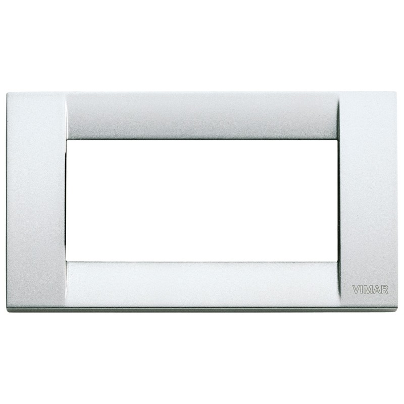 Placca Vimar Idea Classica 4 Moduli argento metallizzato 16734.21
