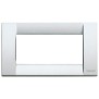 Placca Vimar Idea Classica 4 Moduli argento metallizzato 16734.21