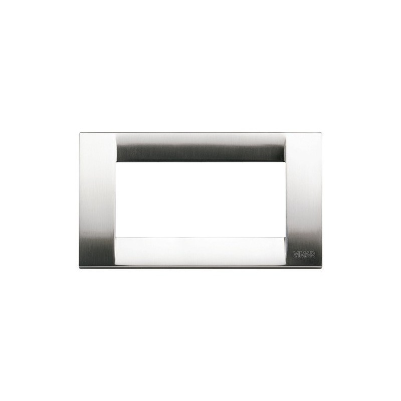 Placca Vimar Idea Classica 4 Moduli nichel spazzolato 16734.34