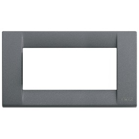 Placca Vimar Idea Classica 4 Moduli ardesia metallo 16734.46