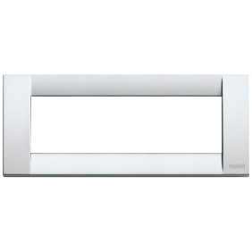 Placca Vimar Idea Classica 6 Moduli argento metallizzato 16736.21