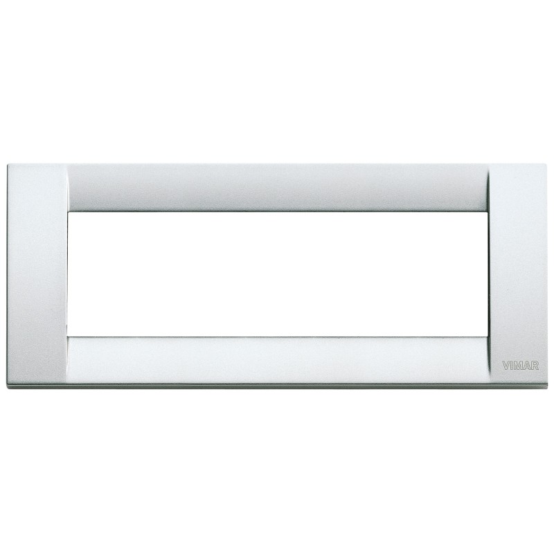 Placca Vimar Idea Classica 6 Moduli argento metallizzato 16736.21