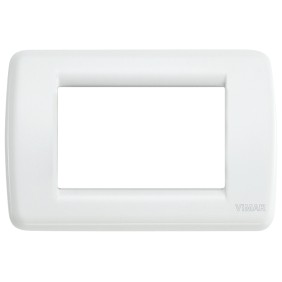 Placca Vimar Idea Rondo' 3 Moduli bianco in metallo 16753.01