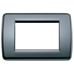 Placca Vimar Idea Rondo' 3 Moduli  grigio grafite codice 16763.15