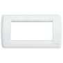 Placca Vimar Idea Rondo' 4 Moduli bianco in metallo 16754.01