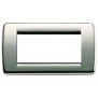 Placca Vimar Idea Rondo' 4 Moduli cromo in metallo 16754.36