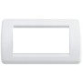 Placca Vimar Idea Rondo' 4 Moduli bianco brillante 16764.01