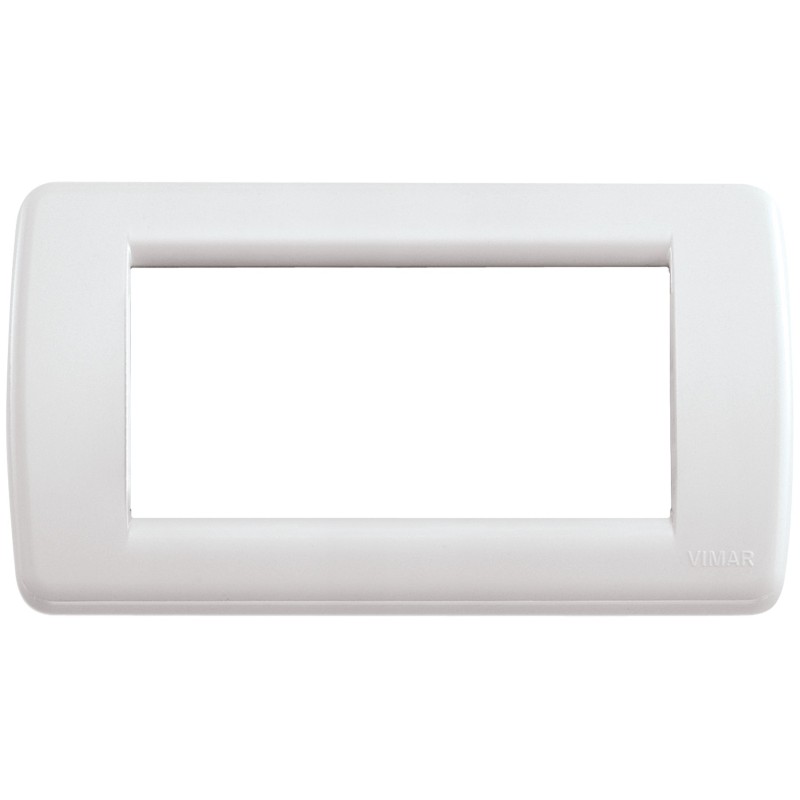 Placca Vimar Idea Rondo' 4 Moduli bianco Idea codice 16764.04