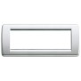 Placca Vimar Idea Rondo' 6 Moduli argento metallizzato 16756.21