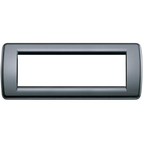 Placca Vimar Idea Rondo' 6 Moduli  grigio grafite 16763.15