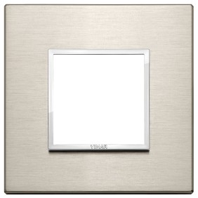 Placca Vimar Eikon Evo 2 moduli bronzo chiaro codice 21642.04