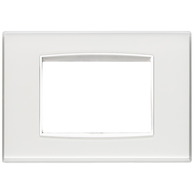 Placca Vimar Eikon Classic 3 Moduli Reflex ghiaccio 20653.B41