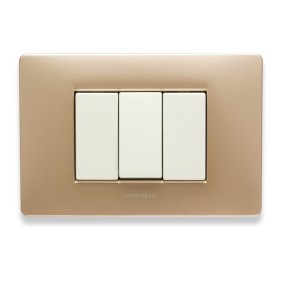 Placca Master Mix Sahara in tecnopolimero 3 posti 21MX543