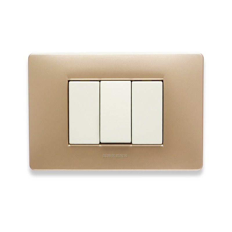 Placca Master Mix Sahara in tecnopolimero 3 posti 21MX543