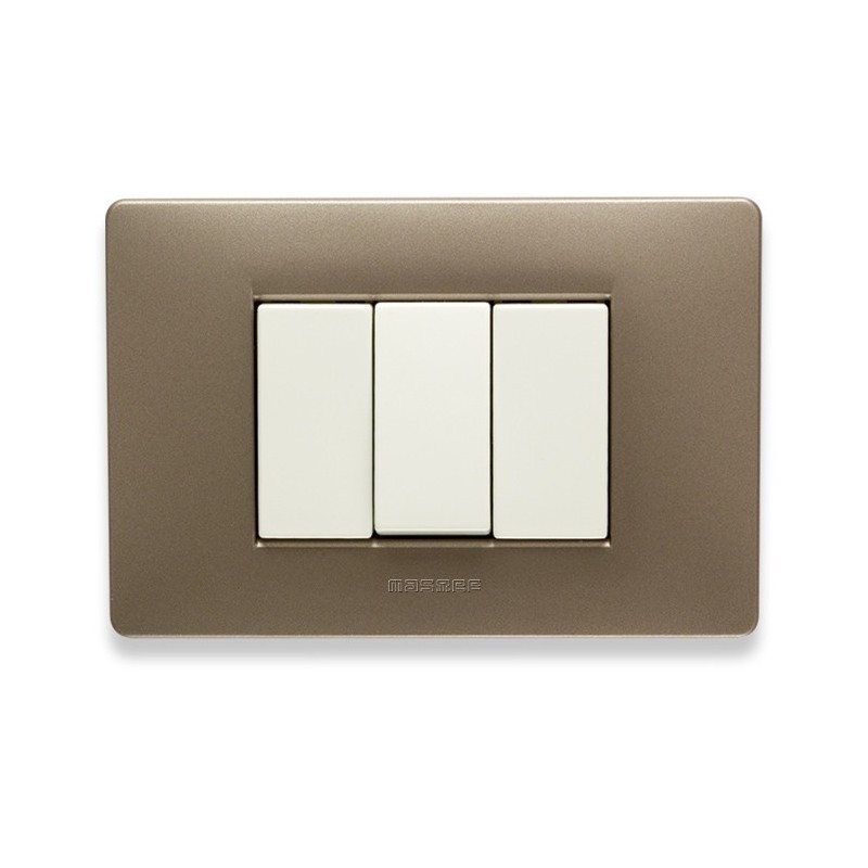 Placca Master Mix Vulcano in tecnopolimero 3 posti 21MX553