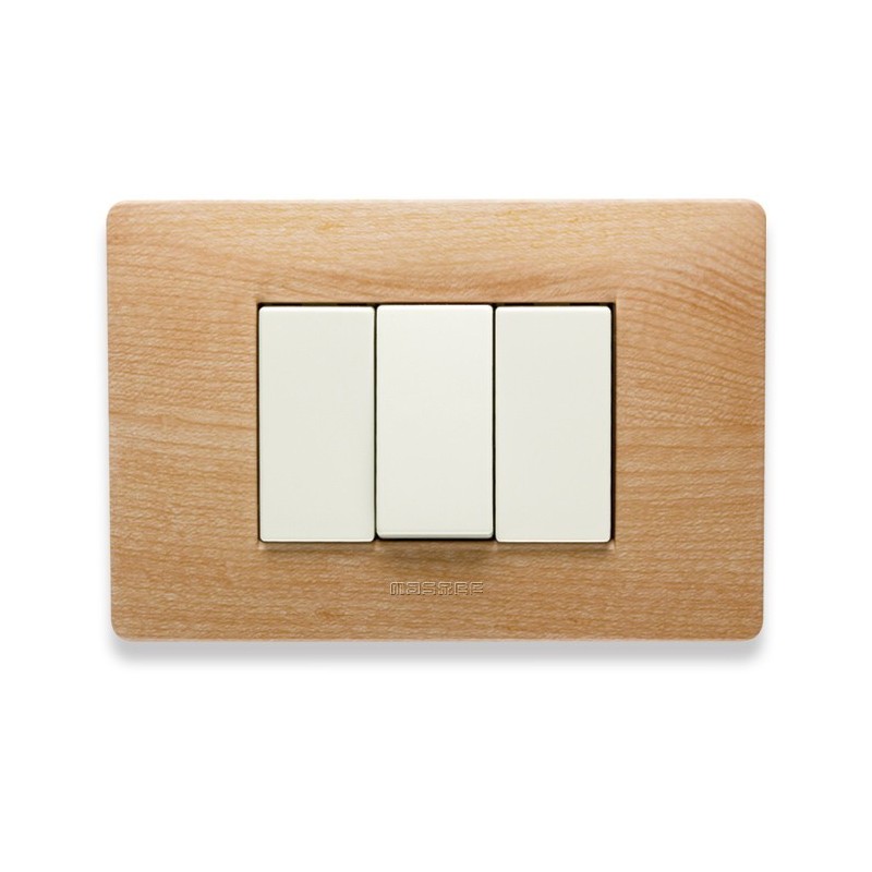 Placca Master Mix Essenza williams in tecnopolimero 3 posti 21MX453