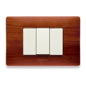 Placca Master Mix Essenza cherry in tecnopolimero 3 posti 21MX413