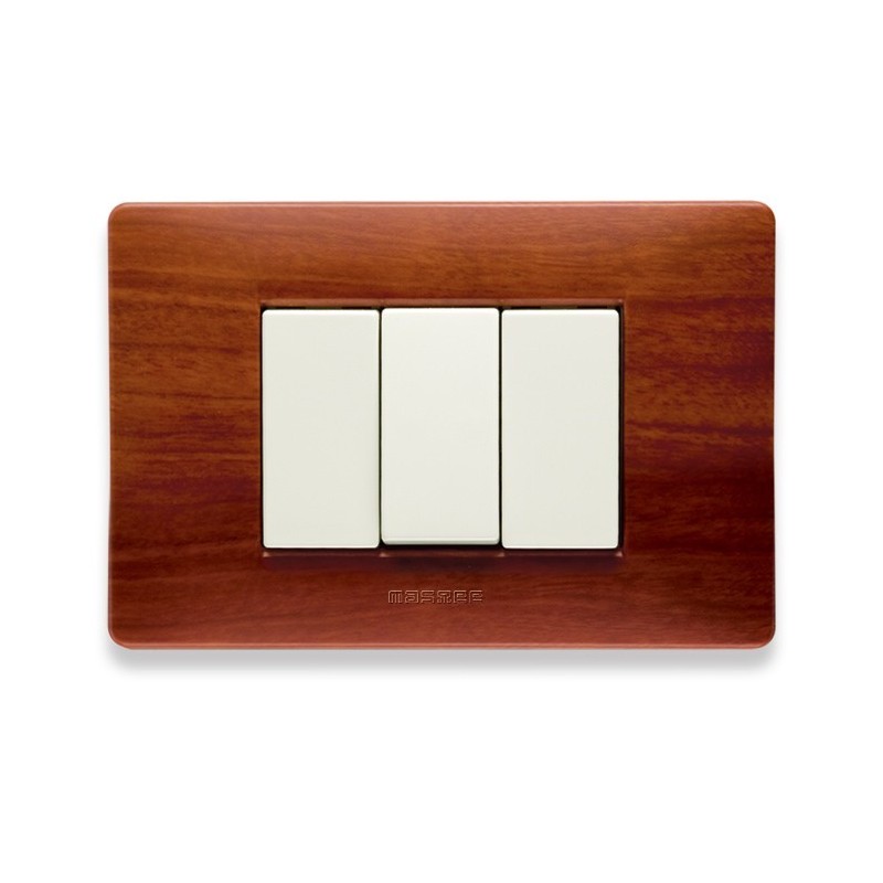 Placca Master Mix Essenza cherry in tecnopolimero 3 posti 21MX413