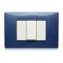 Placca Master Mix Blu vega in tecnopolimero 3 posti 21MX353