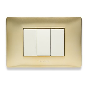 Placca Master Mix Oro karat in tecnopolimero 3 posti 21MX243
