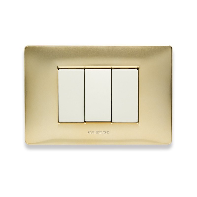 Placca Master Mix Oro karat in tecnopolimero 3 posti 21MX243