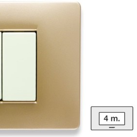 Placca Master Mix Sahara  in tecnopolimero 4 posti 21MX544