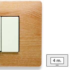 Placca Master Mix Essenza williams in tecnopolimero 4 posti 21MX454