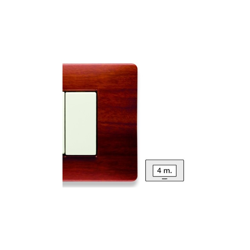 Placca Master Mix Essenza cherry in tecnopolimero 4 posti 21MX414