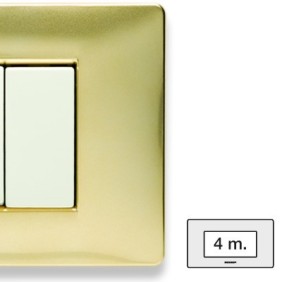 Placca Master Mix Oro karat in tecnopolimero 4 posti 21MX244