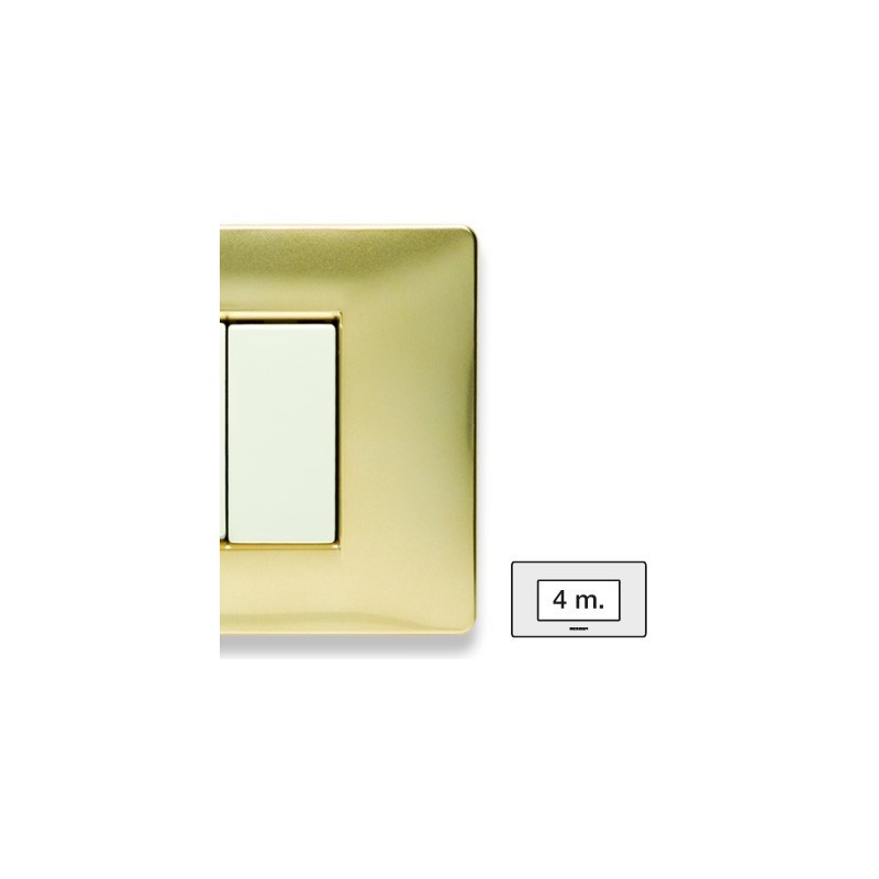 Placca Master Mix Oro karat in tecnopolimero 4 posti 21MX244