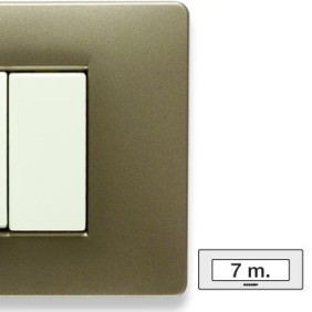 Placca Master Mix Vulcano in tecnopolimero 7 posti 21MX557