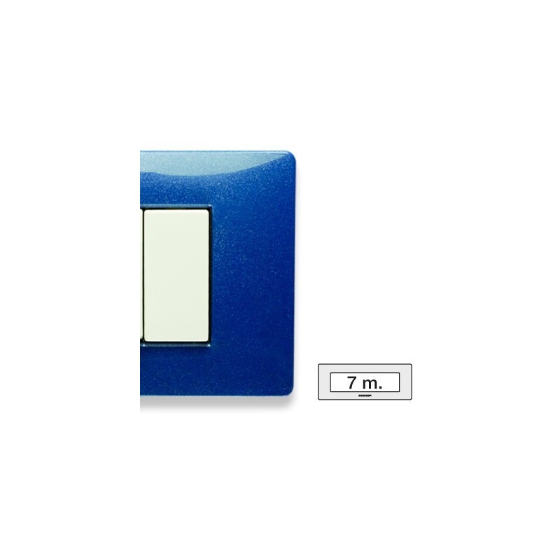 Placca Master Mix Blu vega in tecnopolimero 7 posti 21MX357