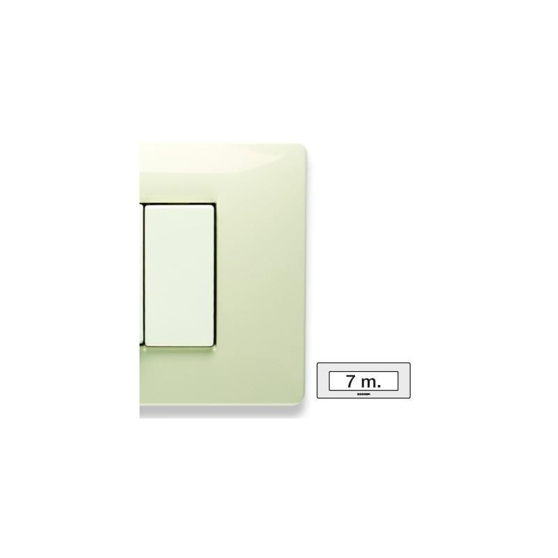 Placca Master Mix Bianco safari in tecnopolimero 7 posti 21MX287