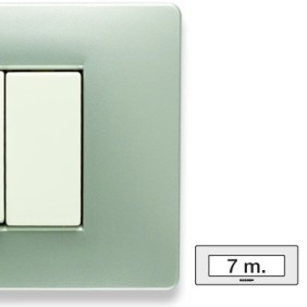 Placca Master Mix Grey moon in tecnopolimero 7 posti 21MX257