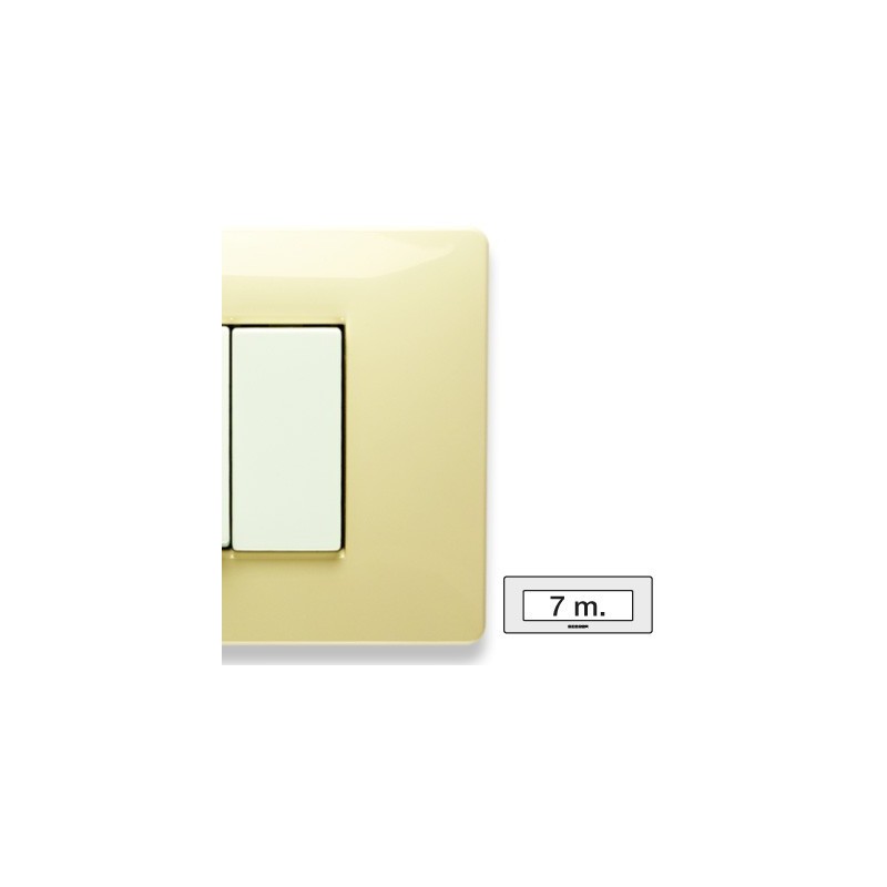 Placca Master Mix Bianco Parigi in tecnopolimero 7 posti 21MX127