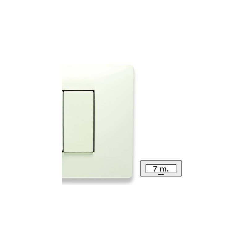 Placca Master Mix Bianco aspen in tecnopolimero 7 posti 21MX107