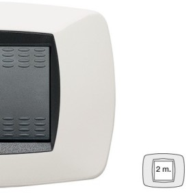 Placca Master Modo Bianco in tecnopolimero 2 posti 39TC102