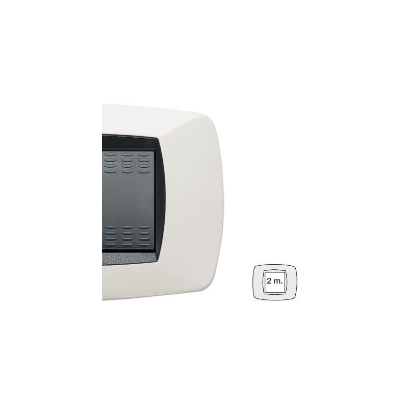 Placca Master Modo Bianco in tecnopolimero 2 posti 39TC102