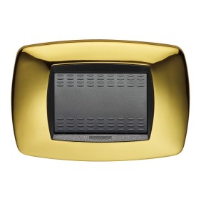 Placca Master Modo Ottone in tecnopolimero 3 posti 39TC213